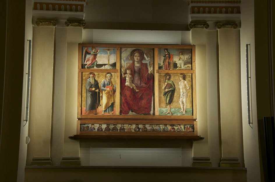 Polittico del Bellini in Santa Maria della Platea a Genzano di Lucania (Pz)